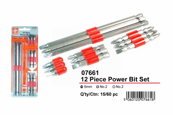 12PCS ASST POWER BIT SET 