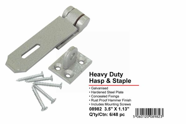 HEAVY DUTY HASP & STAPLE