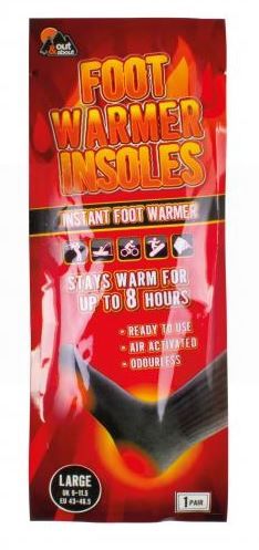 1PR FOOT WARMER INSOLES 