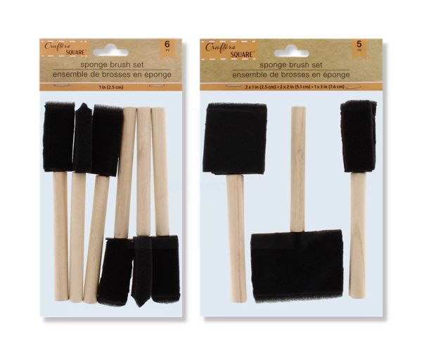 SPONGE BRUSH SET ASSORTED