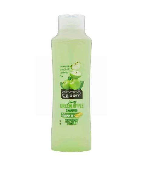 Alberto Balsam Juicy Green Apple Shampoo - For All Hair Types - 350ml