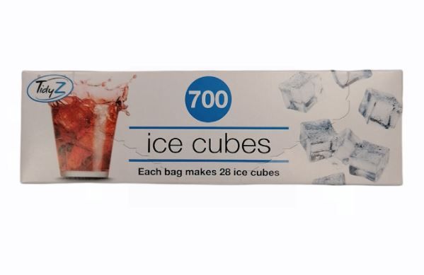 Tidyz Very Strong Ice Cubes Bags - Pack of 700 - 17.5 x 36cm