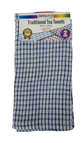 2PK TRADITIONAL TEA TOWELS 