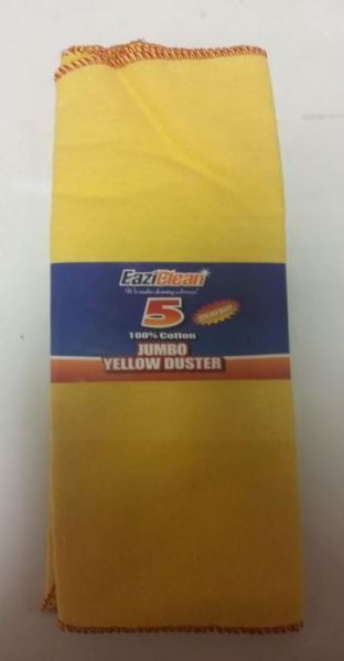 5 PK JUMBO YELLOW DUSTERS 