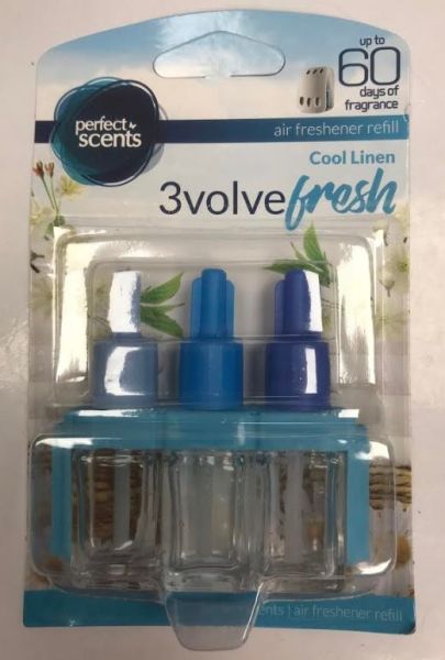 Perfect Scents - 3volve Fresh - Air Freshener Refill - Pack Of 3 - Cool Linen