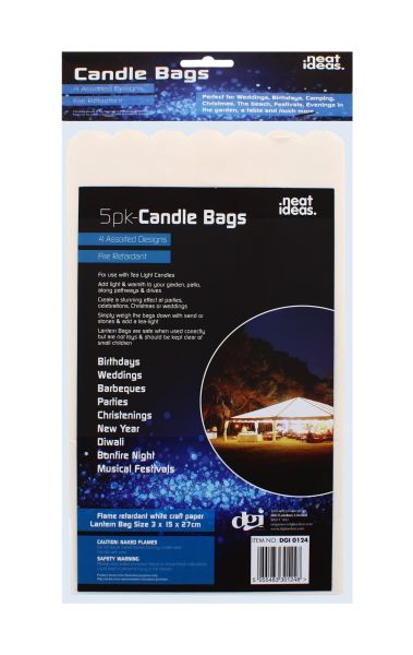 CANDLE BAGS 5 PC