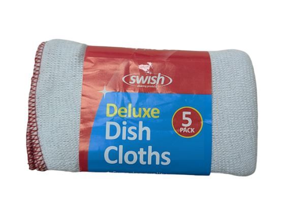 5PK DELUXE DISH CLOTHS 