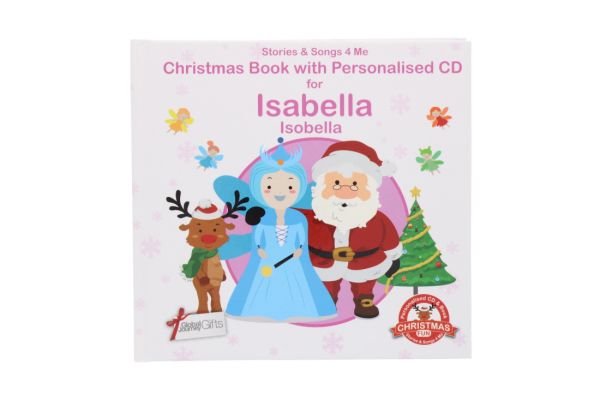CHRISTMAS BOOK WITH PERSONALISED CD ISABELLA 
