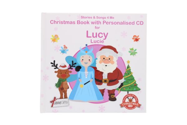 CHRISTMAS BOOK W/ PERSONALISED CD LUCY 