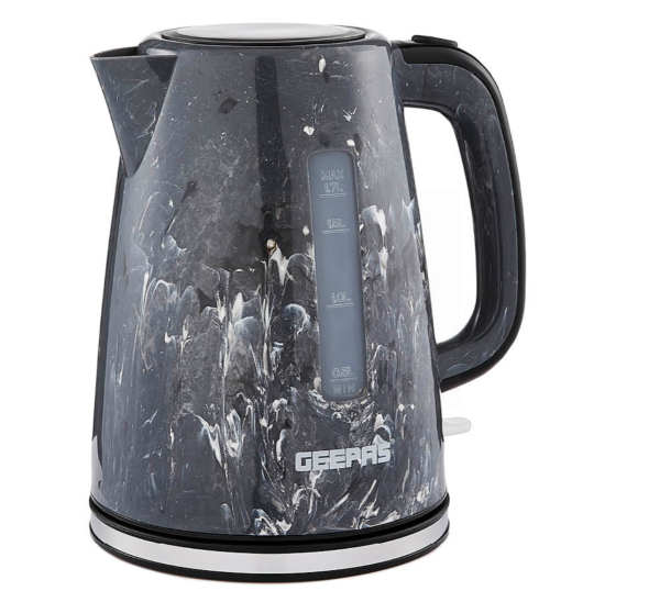 Geepas Fast-Boil Cordless SKYE Effect Electric Kettle - 1.7L