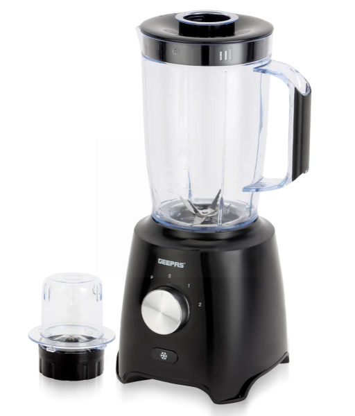 Geepas 2-in-1 Blender - Black - 1.8L