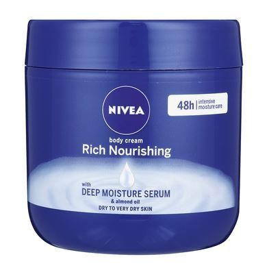 Nivea Rich Nourishing Body Cream with Deep Moisture Serum & Almond Oil - 400ml - Exp: 05/22