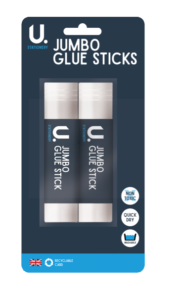 JUMBO GLUE STICKS - PACK OF 2