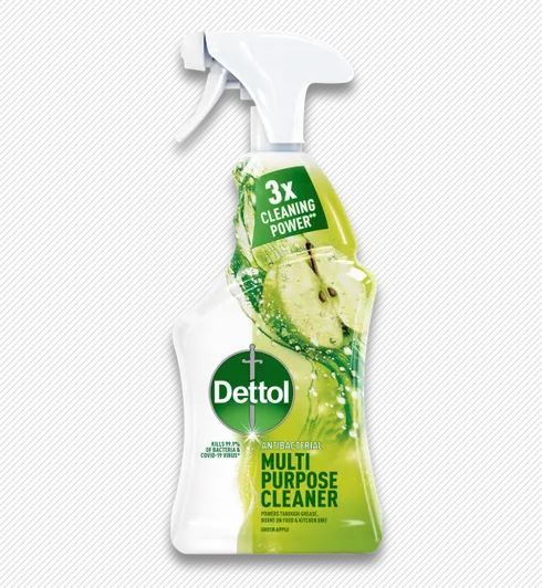 DETTOL ANTI-BACTERIAL MULTI-PURPOSE CLEANER - GREEN APPLE - 500ML - EXP: 09/25