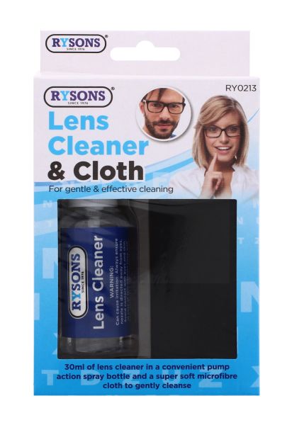 RYSONS LENS CLEANER & CLOTH