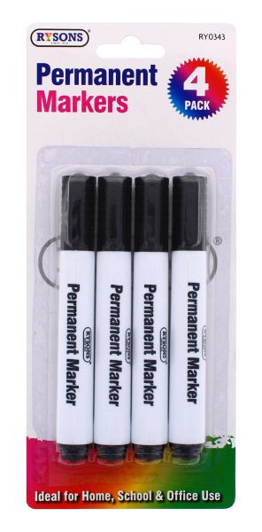 RYSONS PERMANT MARKERS 4 PACK