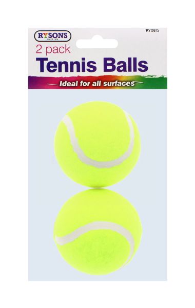 RYSONS SUPER TENNIS BALLS 2 PACK