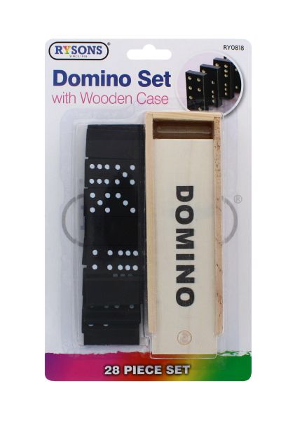 RYSONS DOMINO SET WITH WOODEN CASE