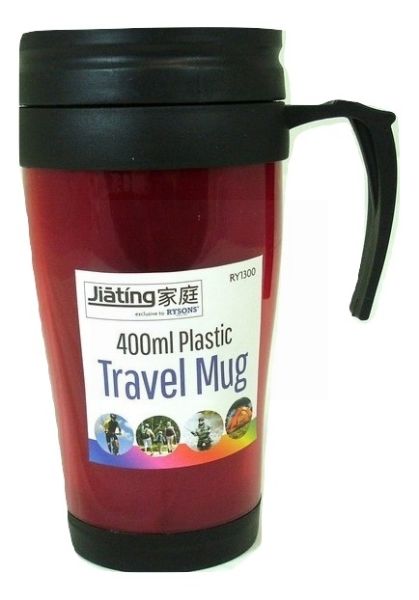 JIATING 400ML PLASTIC TRAVEL MUG HOT & COLD