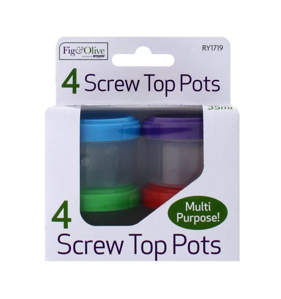 FIG & OLIVE SCREW TOP POTS 4 PC 35ML