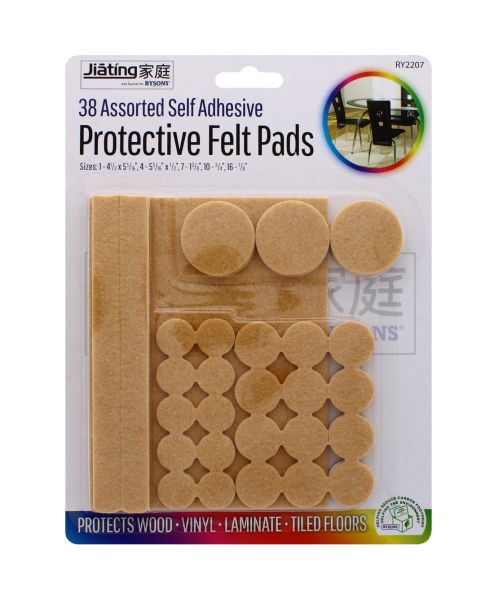 JIATING PROTECTIVE FELT PADS 38 ASSORTED SELF ADHESIVE