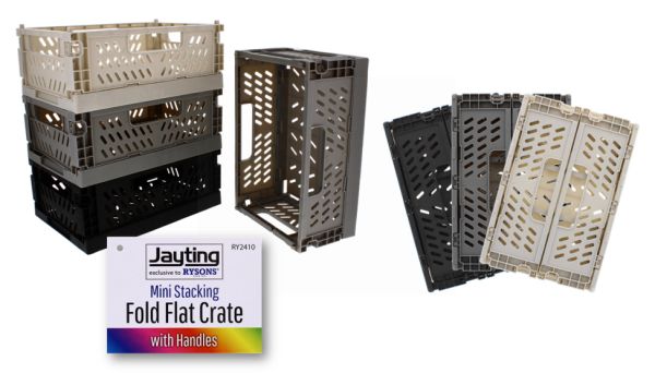 Collapsible Mini Stacking Storage Crate