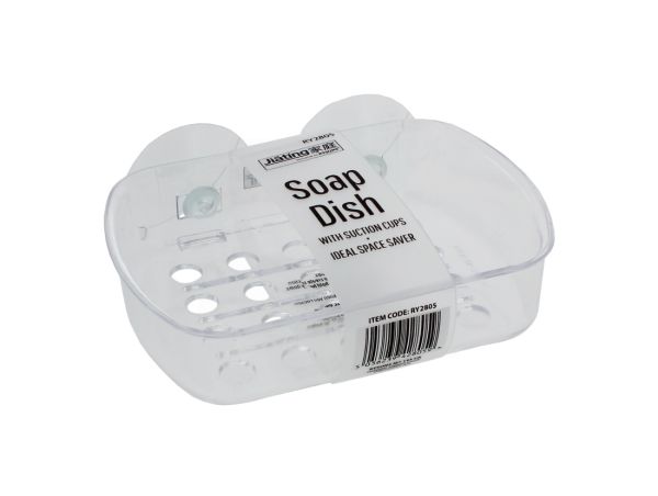 JIATING SUCTION SOAP DISH CLEAR