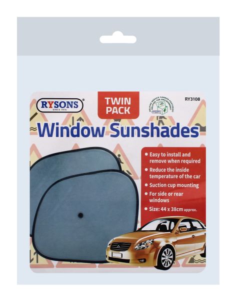 RYSONS WINDOW SUNSHADES TWIN PACK