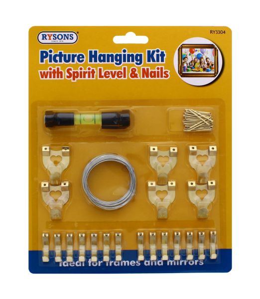 RYSONS PICTURE HANGING KIT + LEVEL 