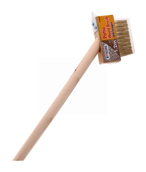 RYSONS WEED BRUSH WITH LONG WOODEN HANDLE 1.2 M