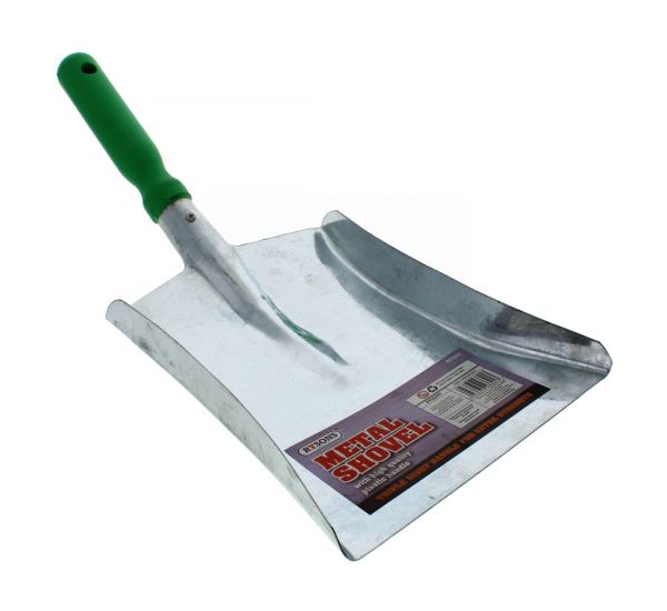 METAL SHOVEL WITH PLASITC HANDLE - 12"