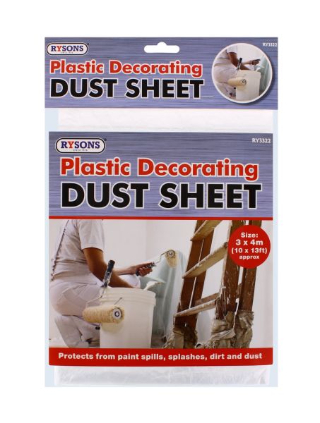 RYSONS PLASTIC DECOARTING DUST SHEET