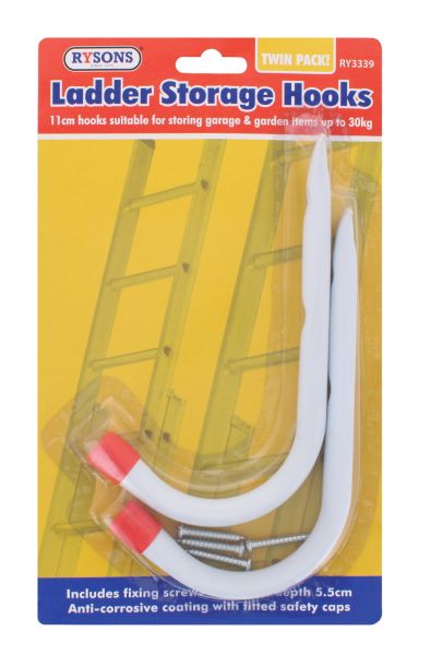 LADDER STORAGE HOOKS TWIN PACK