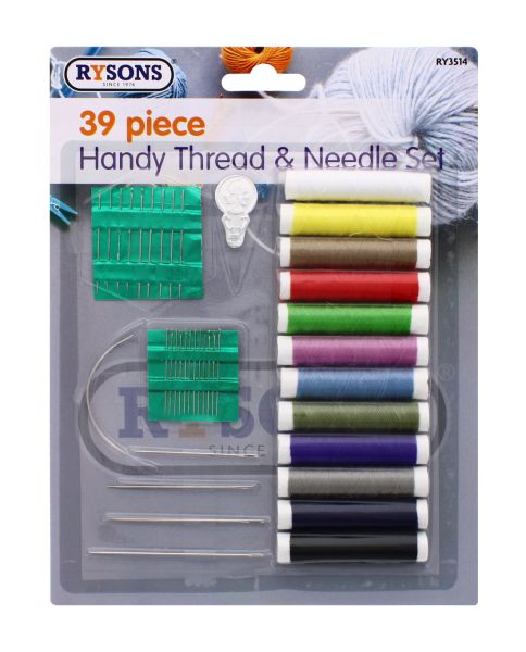 RYSONS HANDY THREAD & NEEDLE SET 39 PC