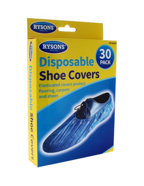 RYSONS DISPOSABLE SHOE COVERS 30 PACK