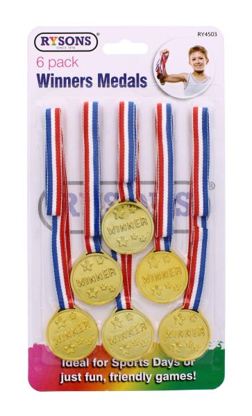 RYSONS WINNERS MEDALS 6 PACK