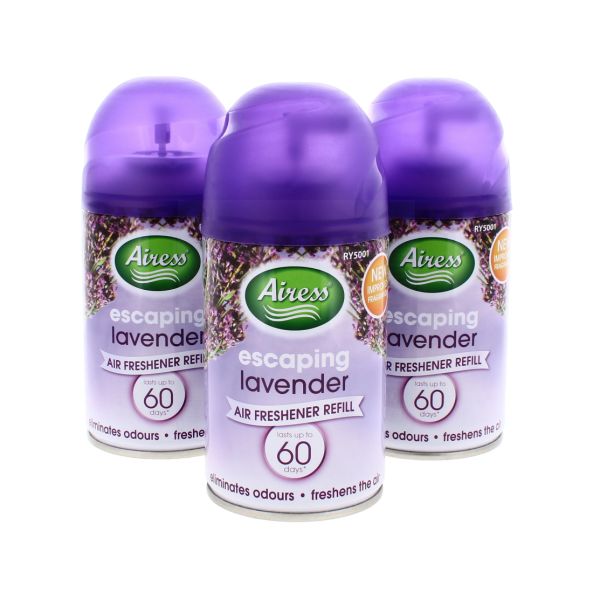 AIRESS AIR FRESHENER REFILL - FRESH LAVENDER 250ML