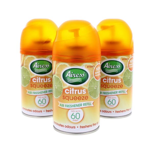 AIRESS AIR FRESHENER REFILL - CITRUS 250ML