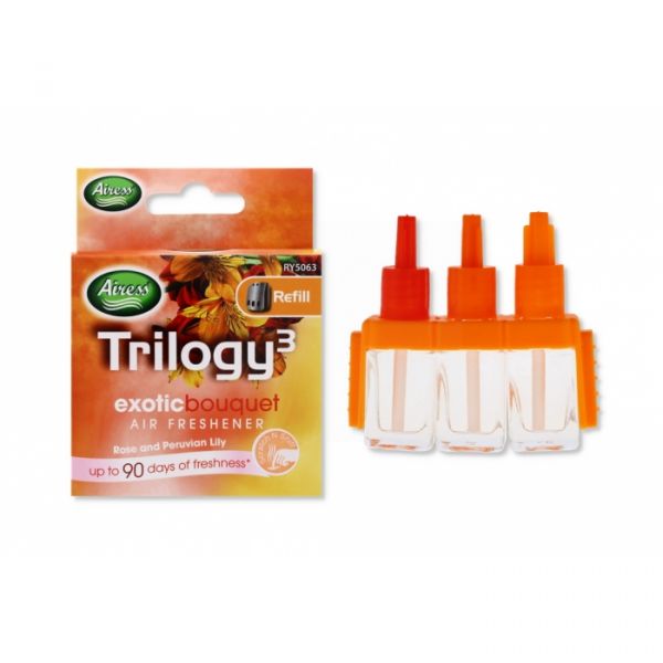 TRILOGY 3 EXOTIC BOUQUET AIR FRESHENER REFILL IN BOX 