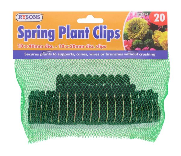 RYSONS SPRING PLANT CLIPS 20 PACK