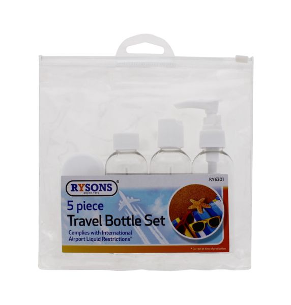 RYSONS TRAVEL BOTTLE SET 5 PCS