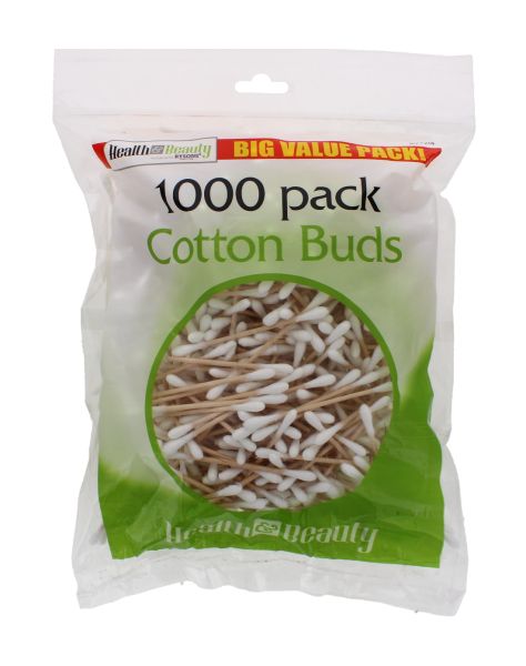 HEALTH & BEAUTY COTTON BUDS 1000 PACK