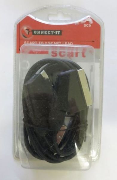 Connect It Audio/Video Scart to 2 Scart Lead - 1m