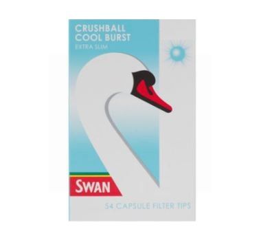 Swan Crushball Cool Burst Extra Slim Filter Tips - Box of 20 Packs