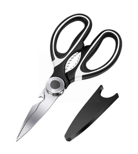 KITCHEN SCISSORS WITH  SAFETY COVER