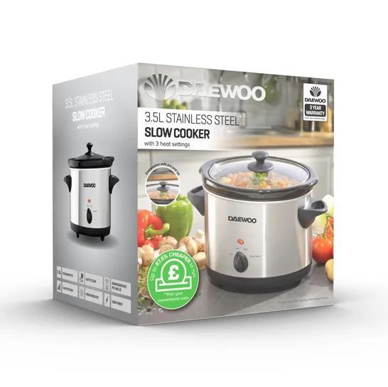 3.5L STAINLESS STEEL SLOW COOKER 