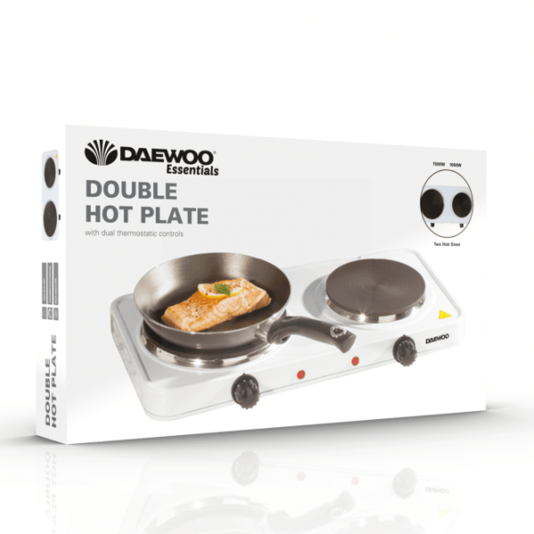 Daewoo Double Hot Plate With Dual Thermostatic Controls