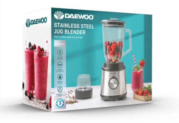 Daewoo Stainless Steel Jug Blender - 800W - 1.5L