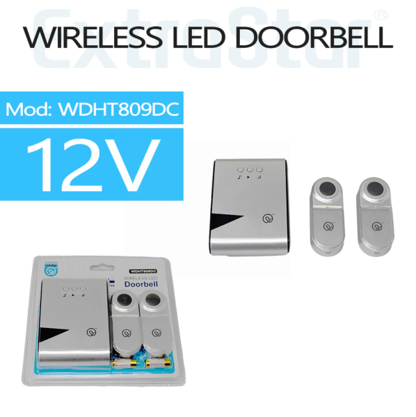 ExtraStar Wireless LED Doorbell - 12V